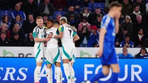 Newcastle boost Champions League bid as Leicester move step closer to relegation