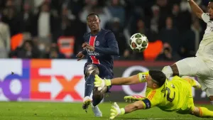 Paris St Germain hit back to take control of Champions League tie against Villa