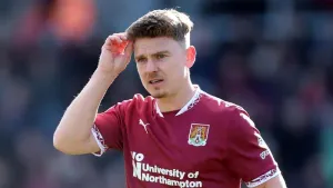 Sam Hoskins bags brace as Northampton ease past 10-man Peterborough