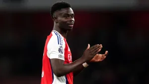 Arsenal forward Bukayo Saka returned with a bang (John Walton/PA)