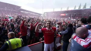 Wrexham book a place in the Championship with a third successive promotion