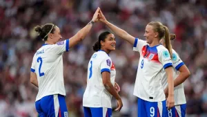 Aggie Beever-Jones hopes hat-trick earns spot in England’s Euro 2025 squad