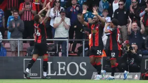 Antoine Semenyo at the double as Bournemouth finish with win over Leicester