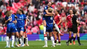 Chelsea beat Manchester United in FA Cup final to seal domestic treble