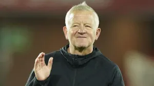 Sheffield United manager Chris Wilder celebrates after the Sky Bet Championship play off semi final, second leg at Bramall L