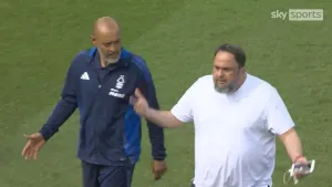 Evangelos Marinakis ‘proud’ of Forest manager Nuno despite pitch confrontation