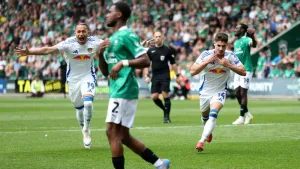 Leeds edge Burnley to Championship title on goal difference after thrilling day