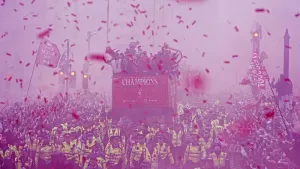 Liverpool celebrate Premier League success with fans in city centre parade