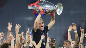 Luis Enrique ‘very emotional’ after Paris St Germain secure Champions League