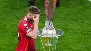 Luke Shaw questions squad’s quality after Europa League final defeat