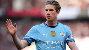 Manchester City reveal tribute to departing midfielder Kevin De Bruyne
