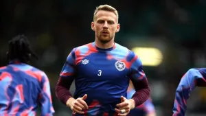 Stephen Kingsley scores late winner as 10-man Hearts earn victory at Kilmarnock