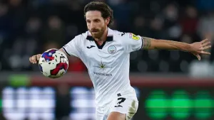 Joe Allen made his final appearance for Swansea after announcing his retirement from football (Nick Potts/PA)
