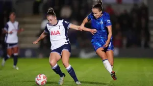Tottenham’s Ella Morris, left, will have surgery after injuring her knee in training (Adam Davy/PA)