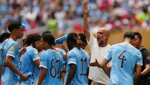 Pep Guardiola says referee’s decision to dismiss Rico Lewis was ‘unnecessary’