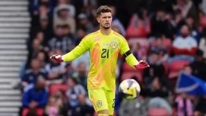 Scotland goalkeeper Cieran Slicker had a debut to forget (Andrew Milligan/PA)
