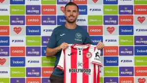 Jordan Henderson completes free-transfer switch to Brentford