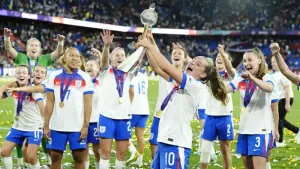 King urges Lionesses to target World Cup glory after ‘great pride’ of Euros win