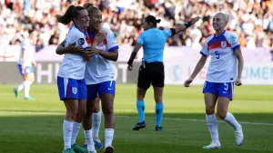 Lauren James scores twice as England rise to pressure by thumping Netherlands