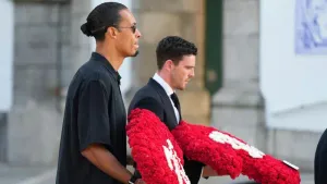 Liverpool squad bid emotional farewell to Diogo Jota at team-mate’s funeral