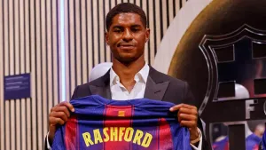 Marcus Rashford makes Barcelona debut during friendly win in Japan