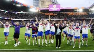 Sarina Wiegman hopes impact of England’s Euros win reverberates around the world