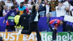 Sarina Wiegman to keep on dancing after ‘chaotic and ridiculous’ Euro 2025 win
