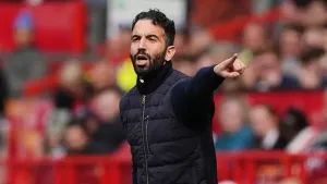 Manchester United head coach Ruben Amorim insists players will not be sold on the cheap (Martin Rickett/PA)