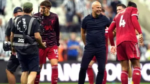 Arne Slot hails Liverpool’s ‘mentality to fight’ after late Rio Ngumoha winner