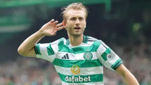 Benjamin Nygren’s brace helps Celtic to victory against Livingston