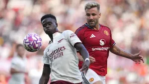 Bukayo Saka admits Arsenal were below par in win at Man Utd