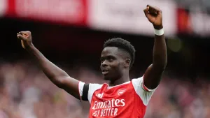 Bukayo Saka’s hamstring injury not expected to sideline him for a long time