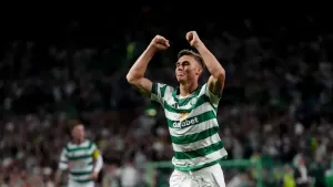 Dane Murray celebrates contract with goal as Celtic ease past Falkirk