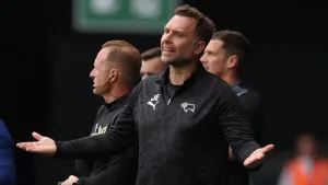 Derby boss John Eustace rues missed chance to claim first league win at Ipswich