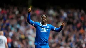 Djeidi Gassama brace puts much-changed Rangers in control against Viktoria Plzen