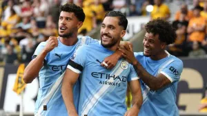 Manchester City begin title quest with convincing win against Wolves