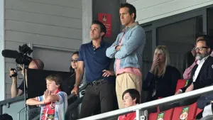 Rob McElhenney and Ryan Reynolds watch on as Wrexham lose to West Brom