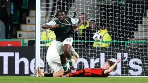 Rocky Bushiri strike earns Hibernian draw with St Mirren