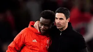 Bukayo Saka has ‘a lot of things to go through’ before return, says Mikel Arteta