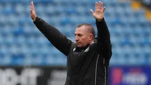 Delighted for players, says Brendan Rodgers after Celtic win amid fan unrest