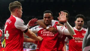 Gabriel’s last-gasp header snatches Arsenal victory at Newcastle