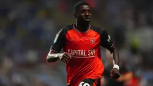 Gideon Kodua’s last-gasp penalty earns Luton draw at Blackpool