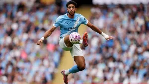 Omar Marmoush will miss Manchester City’s derby match on Sunday due to a knee injury sustained on Egypt duty (Martin Rickett
