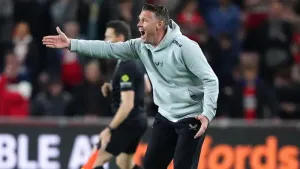 Rob Edwards frustrated by penalty decision in Middlesbrough’s draw with Stoke