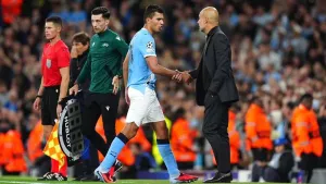 Rodri to be monitored before Arsenal game after early withdrawal against Napoli