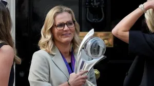 Sarina Wiegman says the women’s game is at a ‘crossroads’