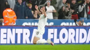 Cameron Burgess hit a dramatic winner for Swansea against Nottingham Forest (David Davies/PA)