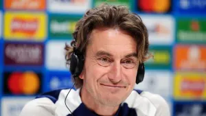 Tottenham’s Thomas Frank will take time to take in being a Champions League boss