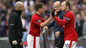 Wayne Rooney (right) has given a diplomatic response to claims from Michael Owen he was the better teenaged footballer (Nick