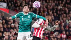 Andy Robertson admits Liverpool ‘nowhere near good enough’ after Brentford loss